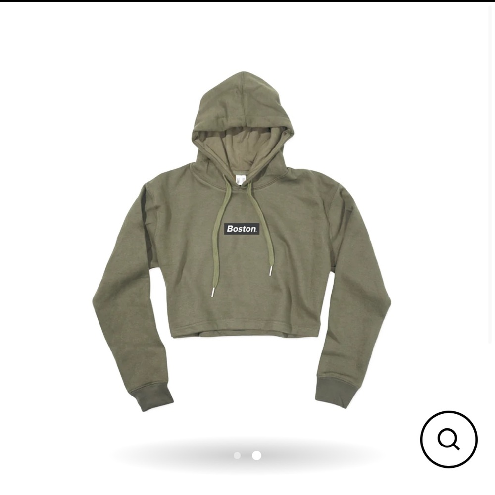 Cropped Hooded Sweatshirt Boston. M